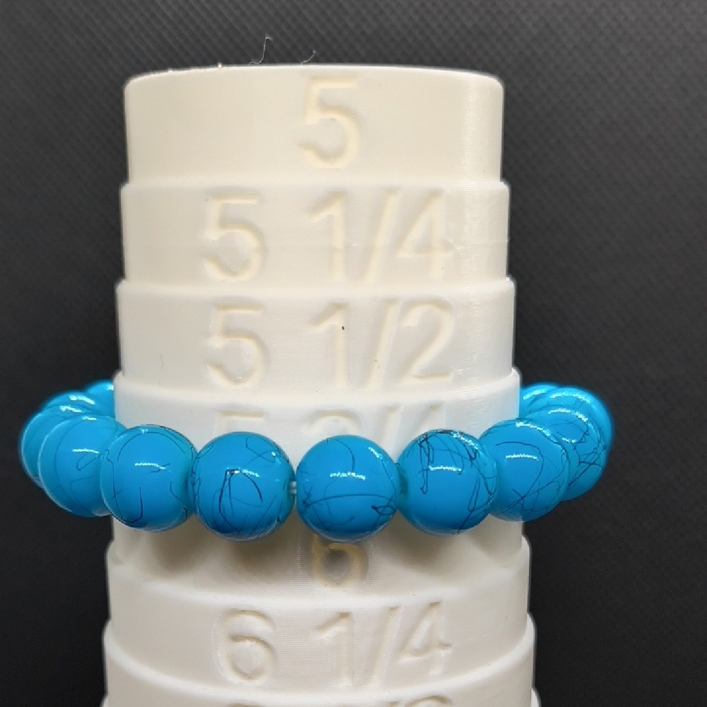 Vibrant Blue Beaded Bracelet